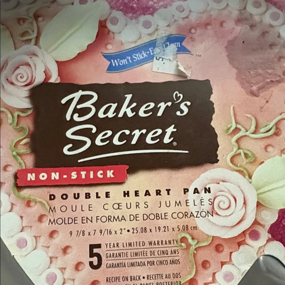 Non-Stick Double Heart Cake Pan - Perfect for a Sweet Treat!